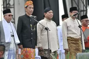 Suara 64,07%, quick count SMRC Jokowi 54,89% Prabowo 45,11%