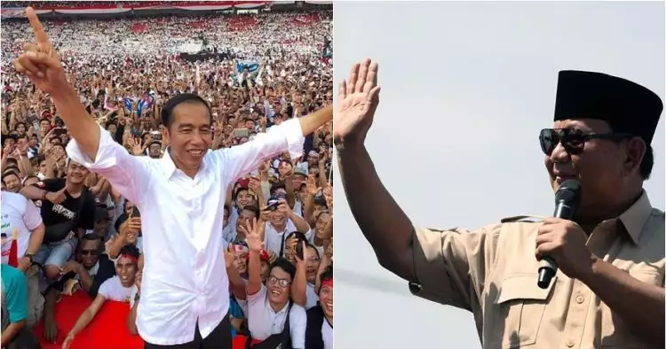 Suara 70,70%, quick count Litbang Kompas Jokowi 54,25% Prabowo 45,75%