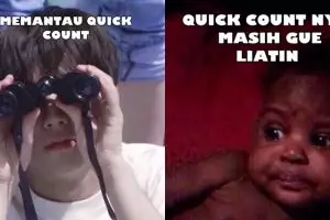 11 Meme lucu memantau quick count ini menggelitik abis
