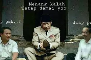 10 Meme lucu pemilu damai, menang atau kalah nggak masalah