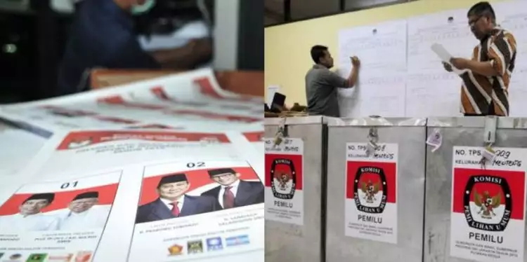 Suara 97,9%, quick count Charta Politika Jokowi:54,32%, Prabowo:45,68%