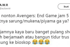 10 Cuitan lucu Avengers: Endgame tayang jam 5 pagi bikin tepuk jidat