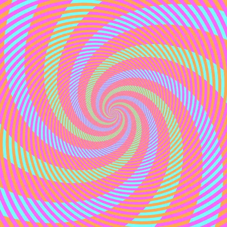 10 Potret ilusi optik ini bikin gambar terlihat bergerak