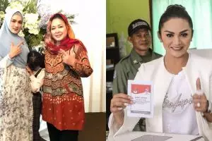 Reaksi 7 seleb caleg usai coblosan, siapkan nazar jika terpilih