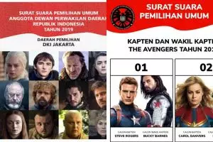 8 Editan foto surat suara ini bikin bingung mau coblos yang mana