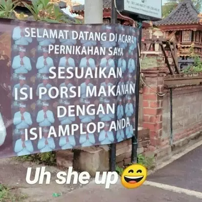 11 Pesan lucu untuk tamu pernikahan ini bikin tepuk jidat