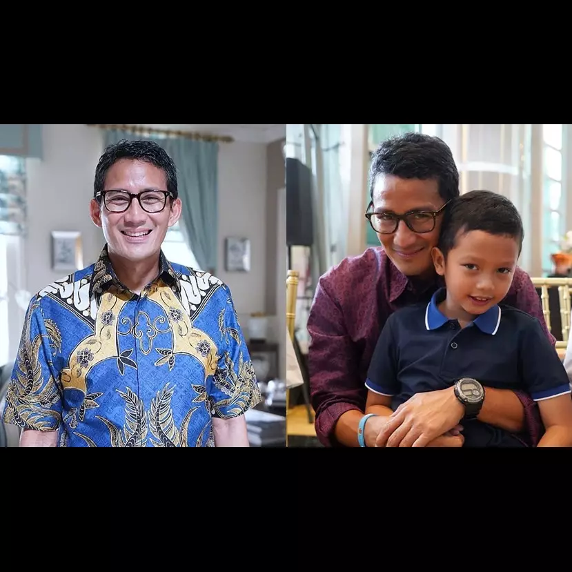 Sandiaga unggah momen salat bareng anak, potretnya panen doa