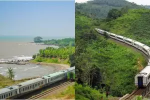 5 Jalur kereta api terindah di Indonesia, ada yang di tepi danau