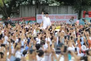 Tanpa Sandi, ini 9 momen syukuran klaim kemenangan Prabowo