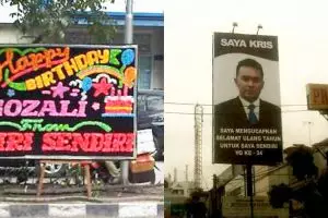 10 Spanduk ucapan ulang tahun ini bikin tersenyum-senyum