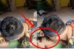 Aksi bapak agar alis anaknya tebal ini endingnya bikin ngakak