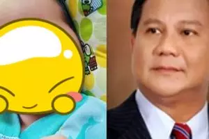 Viral bayi mirip dengan Prabowo, didoakan warganet jadi presiden