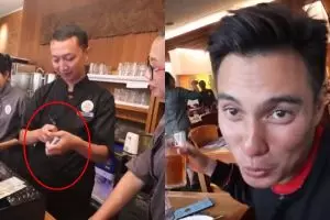 Makan di restoran mahal, Baim Wong bayar pakai pecahan Rp 2.000