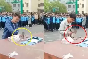 Di negara ini murid ketahuan bawa HP disuruh hancurkan HPnya