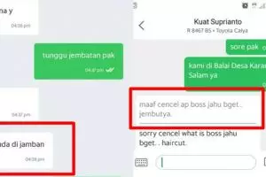 12 Chat lucu driver ojek online typo ini bikin auto salah paham