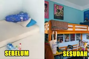 Awalnya biasa saja, 11 transformasi kamar kos ini jadi bikin betah