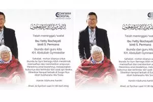 Ibunda Aa Gym meninggal dunia, tokoh-tokoh ucapkan bela sungkawa