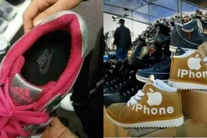 12 Penampakan barang tiruan di toko ini bikin auto tepuk jidat