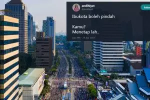 10 Cuitan lucu 'ibu kota pindah' ini ujung-ujungnya bikin baper