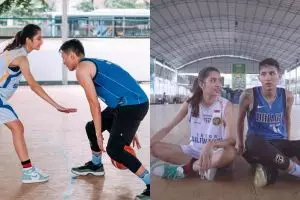 9 Momen Mikha Tambayong dan Daniel Wenas main basket, kompak abis