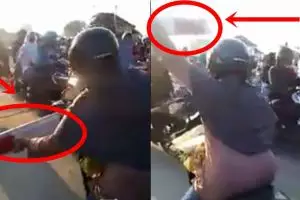 Usaha emak-emak terobos palang pintu kereta endingnya tak terduga