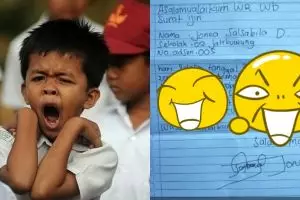 Tulis surat izin, alasan bocah ini tak masuk sekolah bikin ngakak