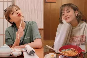 7 Potret Awkarin pakai kimono di Jepang, rambutnya jadi sorotan