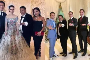 Gaya 13 seleb di resepsi Syahrini & Reino di Jakarta, glamor abis