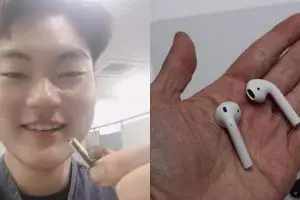 Cowok ini telan Airpod, dikeluarkan dari perut terus dipakai lagi