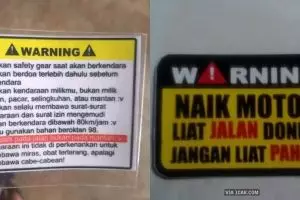 10 Peringatan buat pengendara motor ini endingnya absurd banget