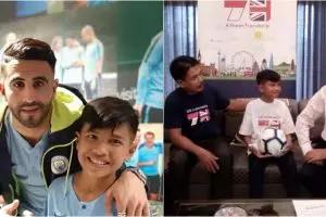 Kisah Rizky, korban gempa Palu bertemu bintang Manchester City