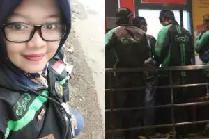 Kisah perjuangan driver ojek online wanita belikan orderan sahur