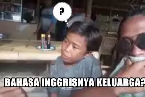 Ditanya apa bahasa Inggris keluarga, jawaban bocah ini kocak abis