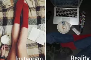 7 Foto perbedaan Instagram vs realita ala cewek ini benar adanya