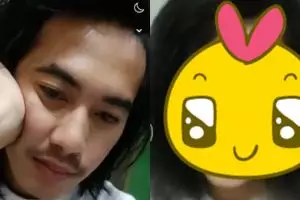 Pakai filter Snapchat, transformasi cowok berkumis ini bikin kaget