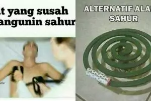 11 Meme lucu alarm sahur 'nggak biasa' ini bikin tepuk jidat