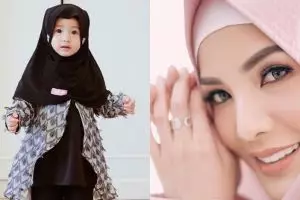 6 Gaya Akifa Dhinara pakai baju muslim, cantiknya mirip Nindy Ayunda