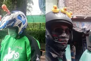 8 Cara driver ojek online agar dikenali penumpang ini unik banget