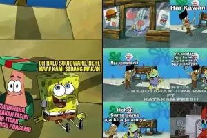 6 Meme lucu SpongeBob ini ajarkan toleransi, dijamin bikin adem