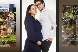 13 Potret momen baby shower Aura Kasih, jualan rujak bareng suami