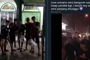 Kocak abis, pemuda ini bangunin warga sahur pakai lagu K-Pop