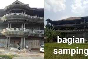 Viral rumah megah di tengah sawah, ini penjelasan sang ahli waris