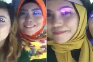 Video viral cewek pakai bulu mata mirip lampu LED, unik abis