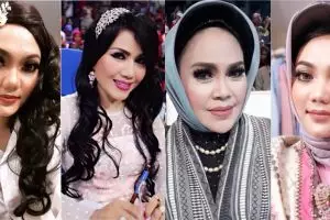 10 Transformasi Rina Nose tirukan pose seleb Indonesia, kocak abis