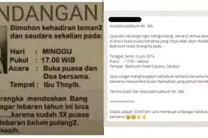7 Undangan buka puasa bersama ini kocaknya awet