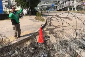 4 Momen driver ojek online layani order di lokasi aksi 22 Mei