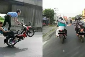 11 Momen absurd waktu cowok boncengin cewek ini bikin ngelus dada