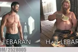 12 Meme lucu sebelum vs sesudah Lebaran ini ngeselin banget