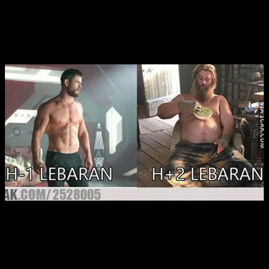 12 Meme lucu sebelum vs sesudah Lebaran ini ngeselin banget