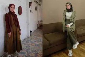10 Outfit kasual Lesty Kejora ini cocok buat hijaber pemula